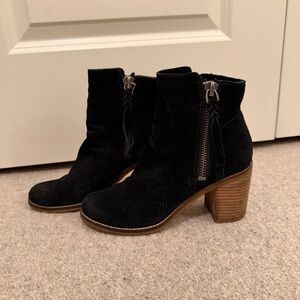 Dolce Vita Black Suede Ankle Boots